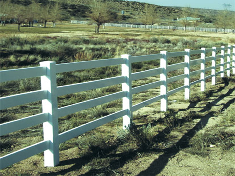 Post & Rail 4 Rail 16' Section FenceWorld
